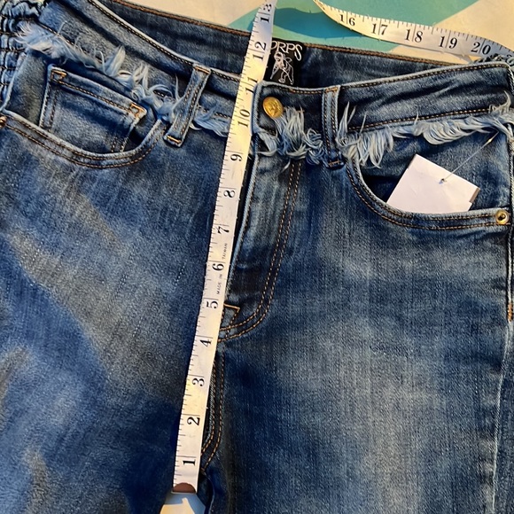 NWT PRPS High-Waist Denim Joggers Denim Blue Size 27 - Picture 10 of 12